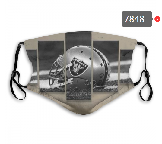 NFL 2020 Oakland Raiders #38 Dust mask with filter